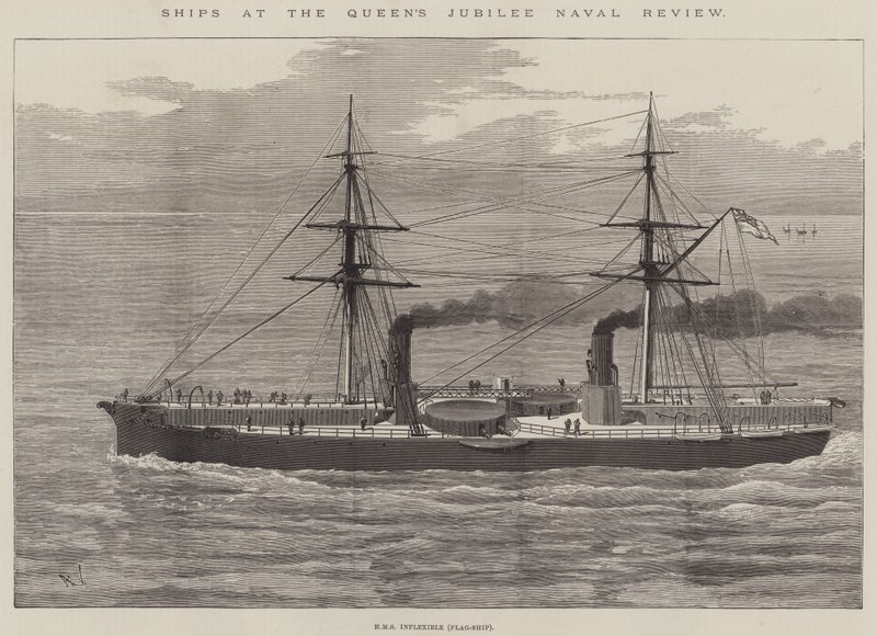 Navires à la Revue Navale du Jubilé de la Reine - English School