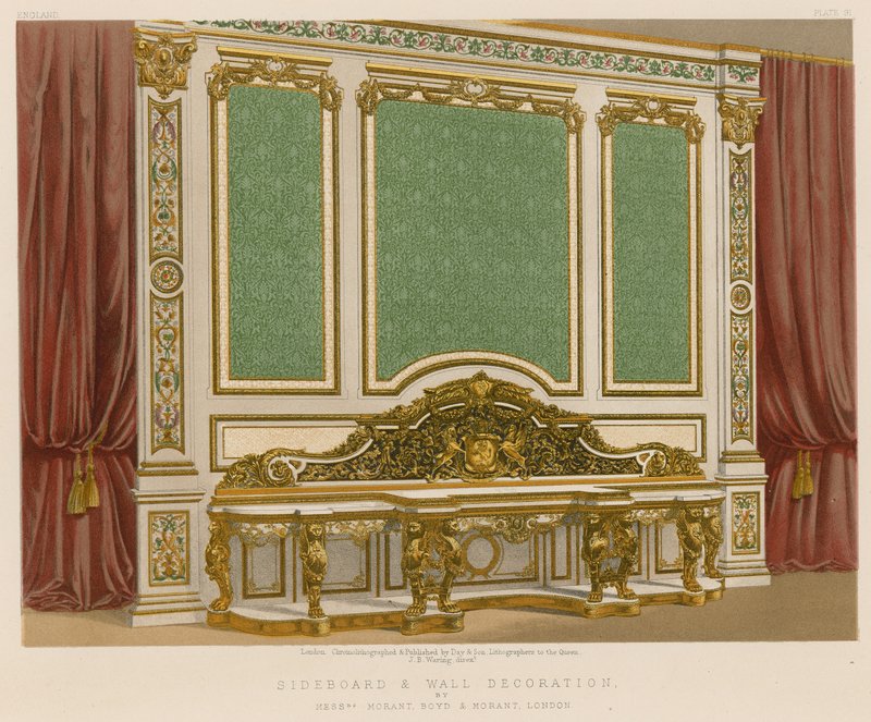 Buffet et décoration murale - English School
