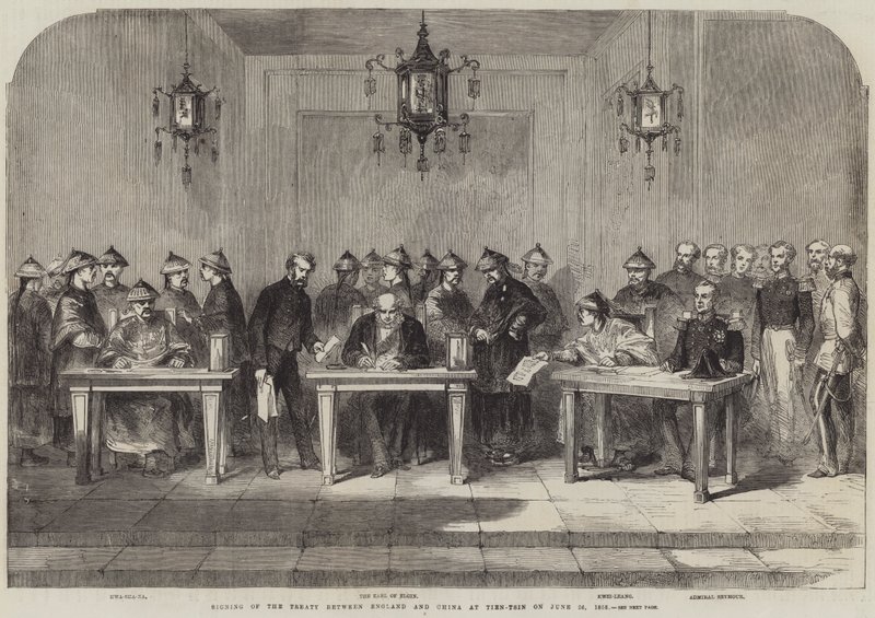Signature du traité entre l