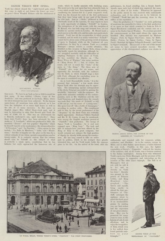 Nouvelle opéra de Signor Verdi (gravure) - English School