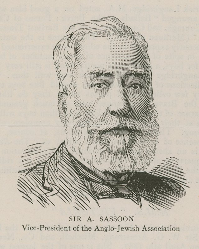 Sir A Sassoon, Vice-Président de l