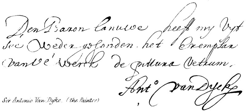 Sir Antonio Van Dyke (le Peintre) - English School