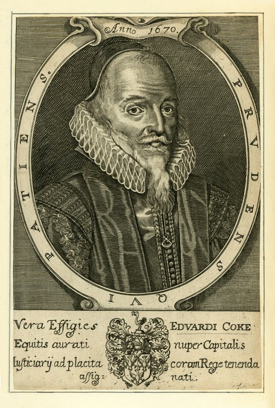 Sir Edward Coke - English School