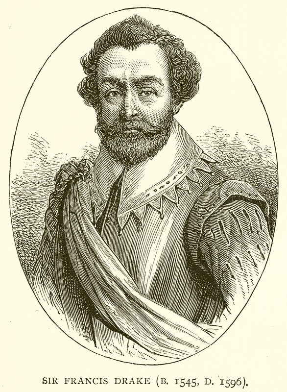 Sir Francis Drake (né en 1545, mort en 1596) - English School
