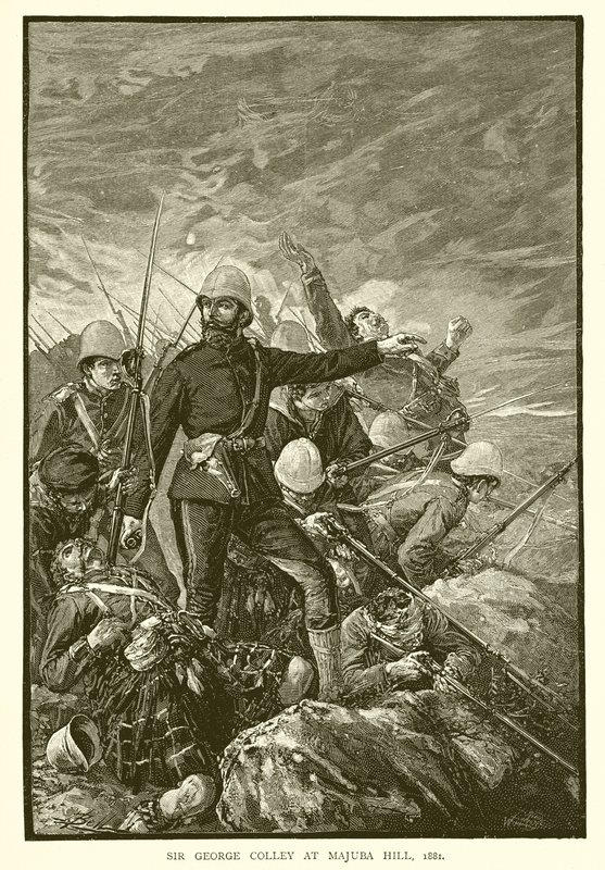 Sir George Colley à Majuba Hill, 1881 - English School