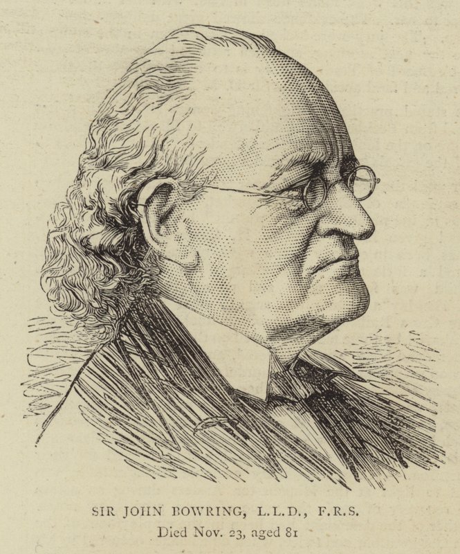 Sir John Bowring, LLD, FRS (gravure) - English School