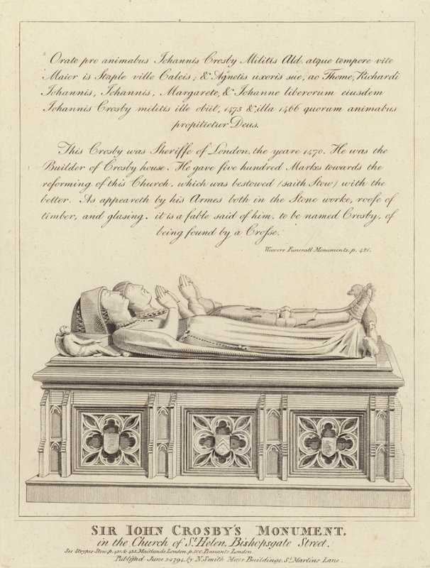 Monument de Sir John Crosby - English School