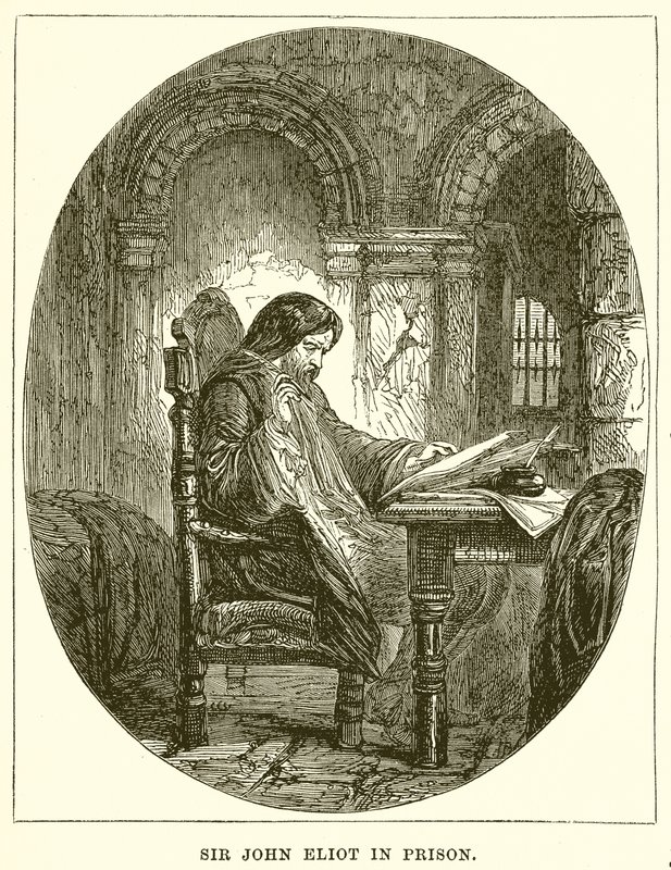 Sir John Eliot en prison - English School