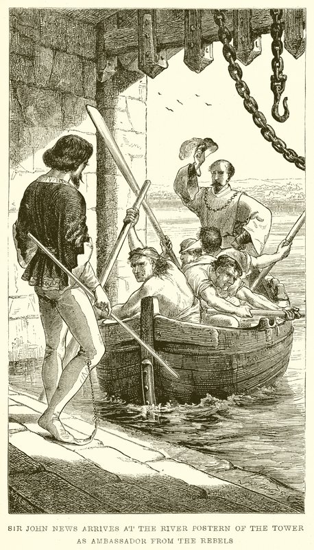 Sir John News Arrive à la Porte de la Rivière de la Tour comme Ambassadeur des Rebelles - English School