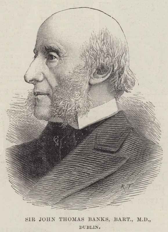Sir John Thomas Banks, Baronet, MD, Dublin - English School