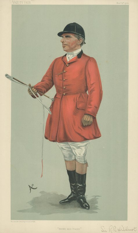 Sir Robert Rodney Wilmot, Berks et Bucks, 5 novembre 1903, caricature de Vanity Fair - English School