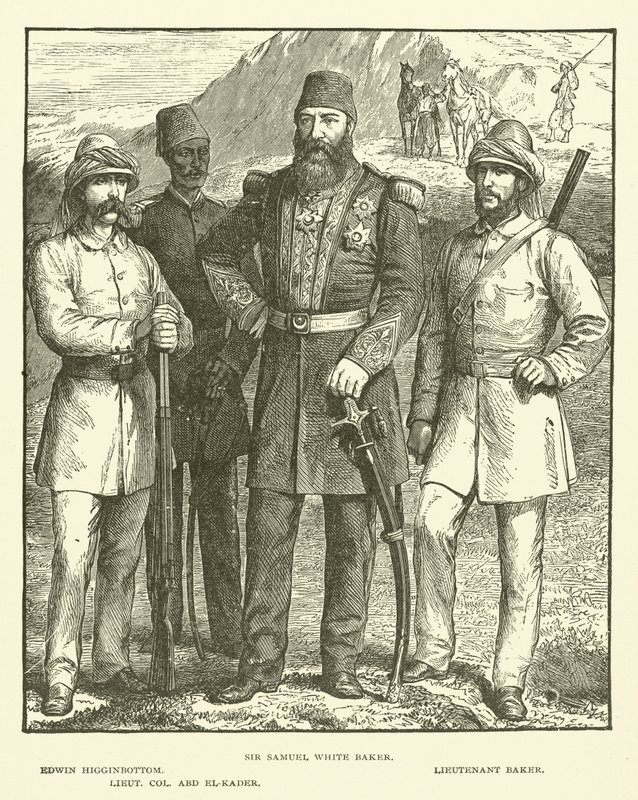 Sir Samuel White Baker, Edwin Higginbottom, Lieutenant Baker, Lieut Col Abd El-Kader - English School