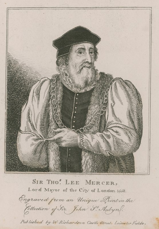 Sir Thomas Leigh, Mercer, Lord Maire de Londres 1558 - English School