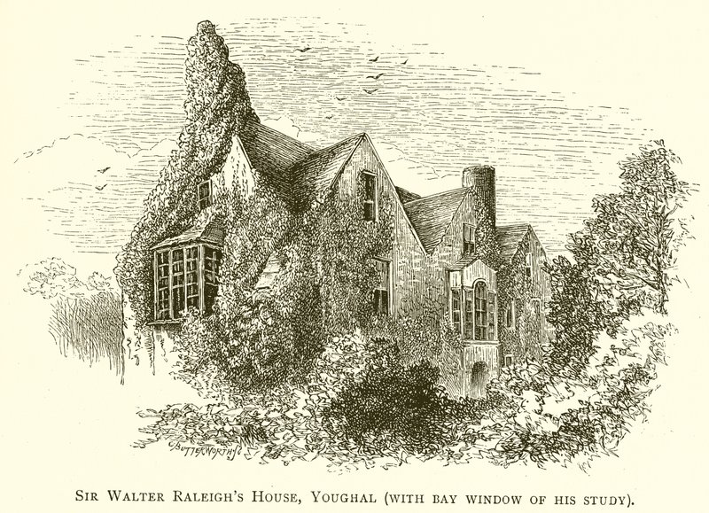 Maison de Sir Walter Raleigh, Youghal (avec baie vitrée de son étude) - English School