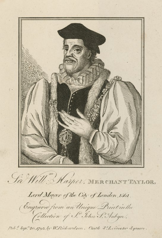 Sir William Harper, Merchant Taylor, Lord-maire de Londres - English School