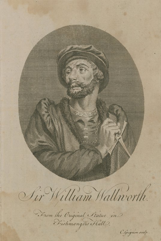 Sir William Wallworth, Lord-maire de Londres, 1370 - English School