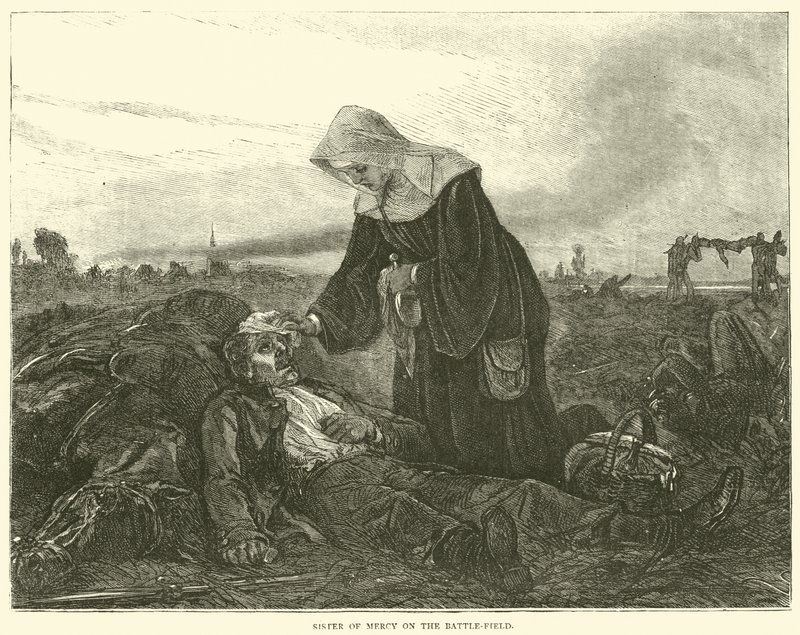 Sœur de la Miséricorde sur le champ de bataille, septembre 1870 - English School