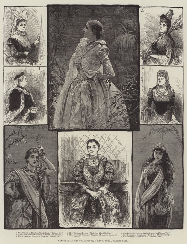 Croquis au spectacle shakespearien, Royal Albert Hall - English School