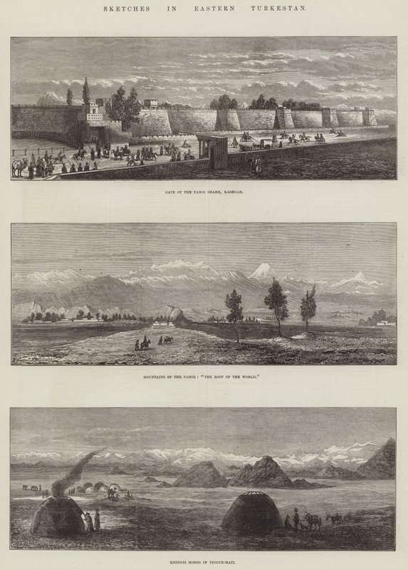 Croquis au Turkestan oriental - English School