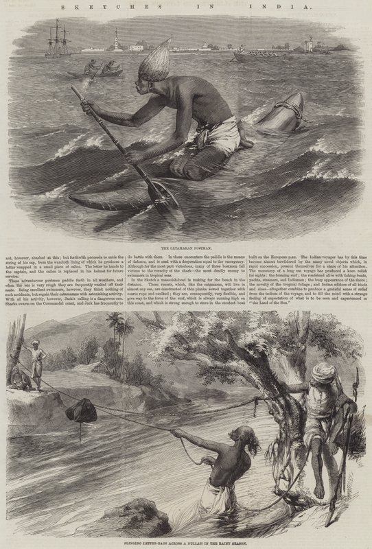 Croquis en Inde (gravure) - English School