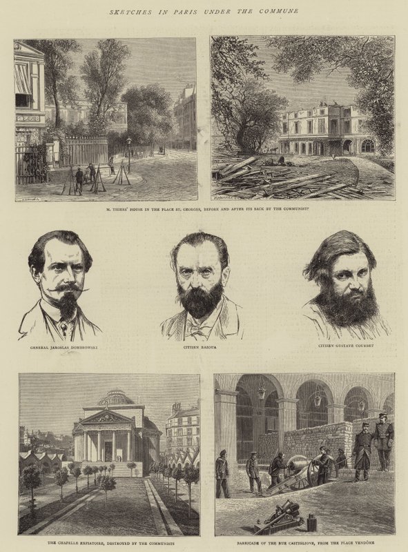 Croquis à Paris sous la Commune - English School