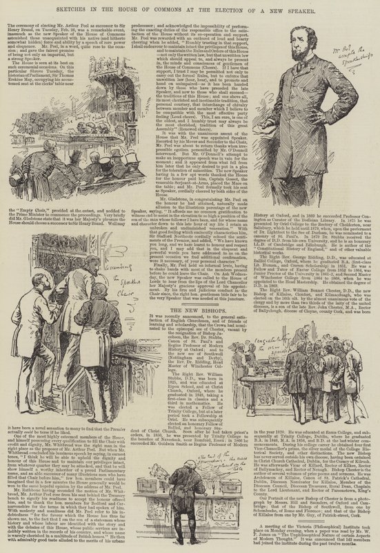 Croquis à la Chambre des communes lors de l