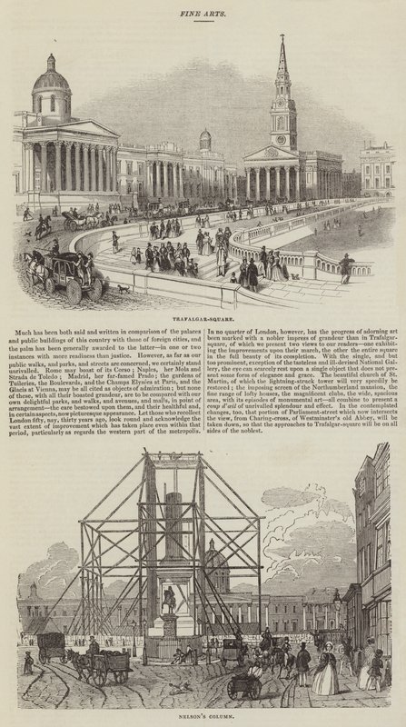 Esquisses de Trafalgar Square - English School