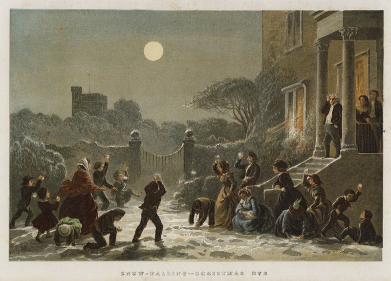 Bataille de boules de neige, veille de Noël - English School