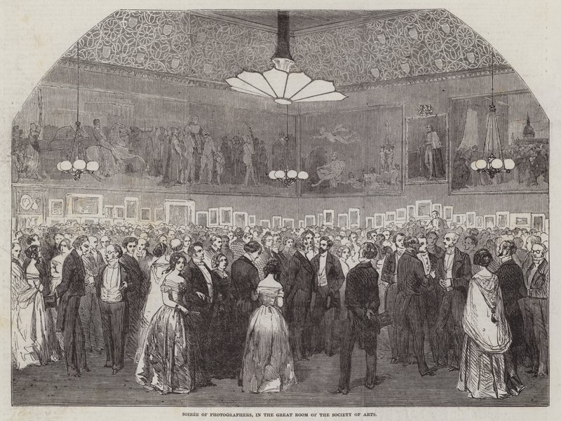 Soirée des photographes, dans la grande salle de la Société des Arts - English School