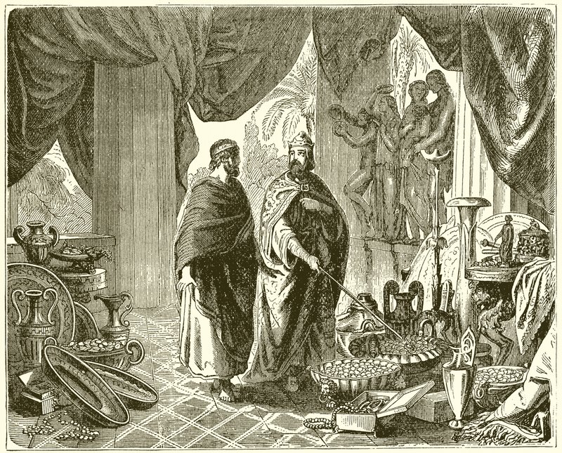 Solon dans le trésor de Crésus - English School