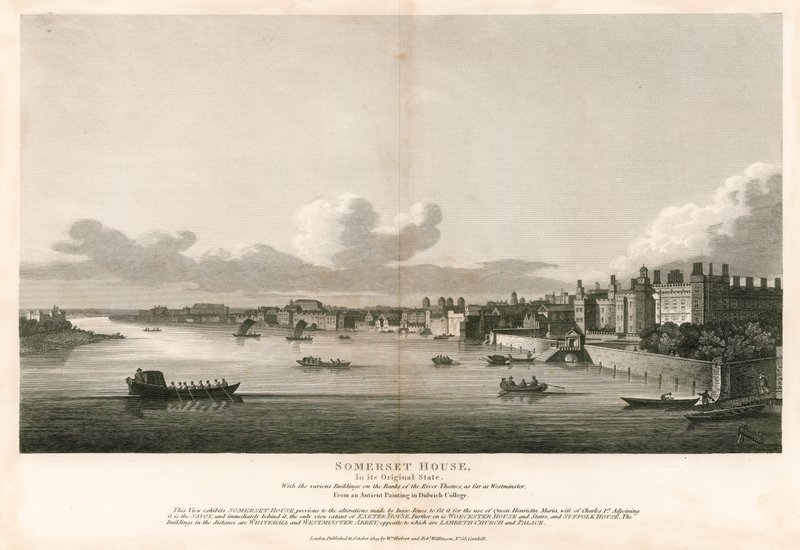 Somerset House, Londres, dans son état d