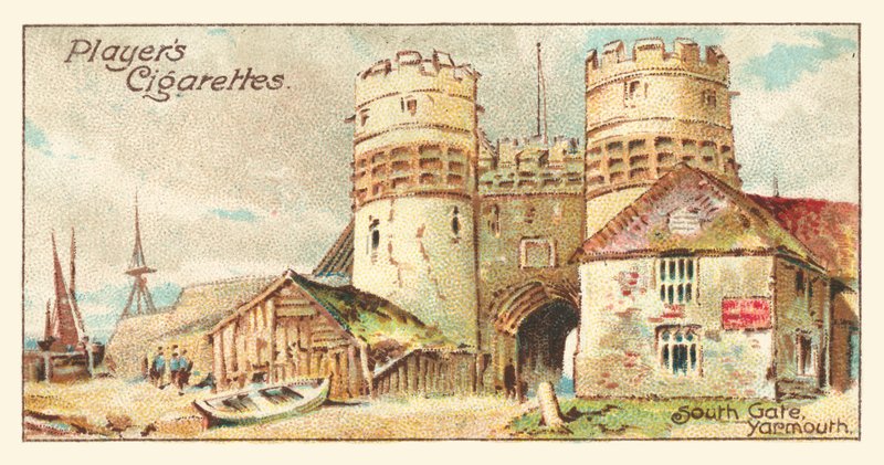 South Gate, Yarmouth (chromolitho) - English School