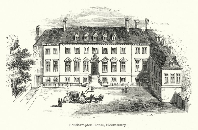 Maison de Southampton, Bloomsbury (gravure) - English School