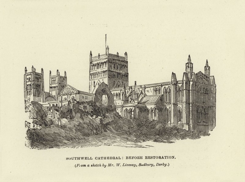 Cathédrale de Southwell, avant restauration - English School