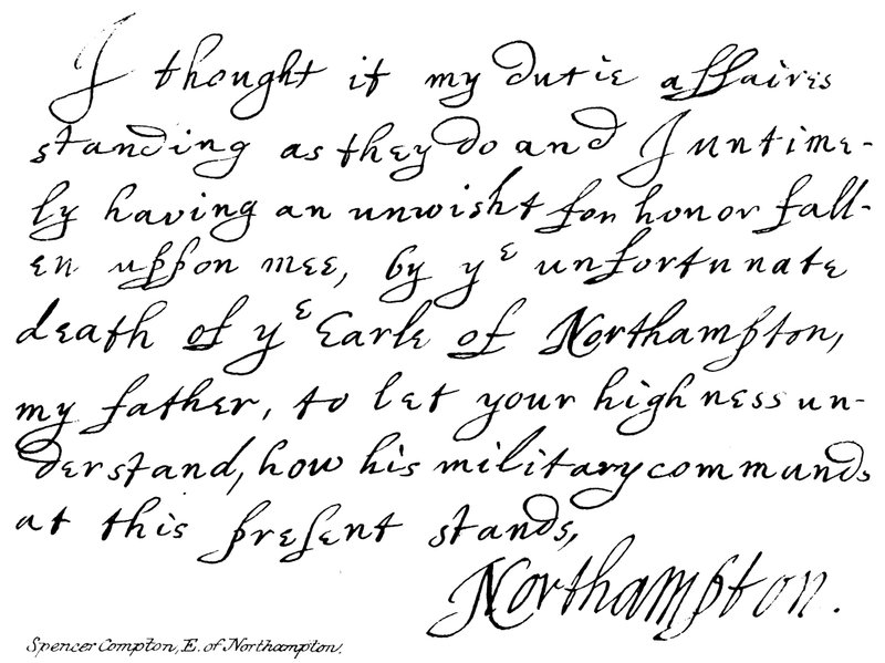Spencer Comptin, comte de Northampton - English School