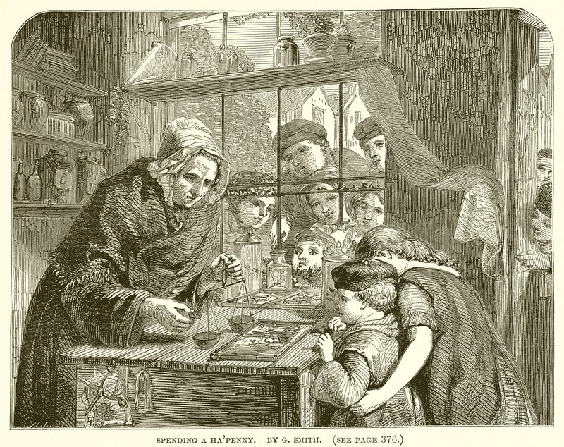 Dépenser un demi-penny. Par G. Smith - English School