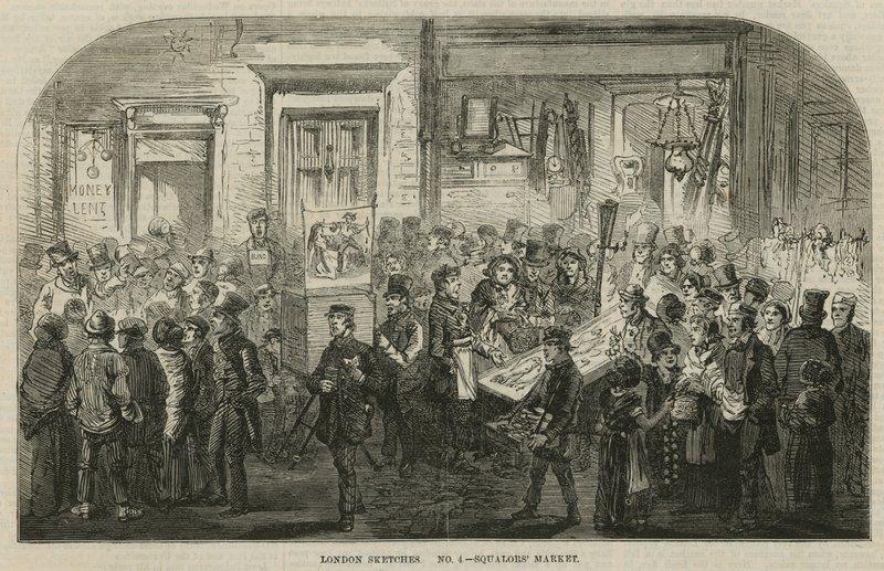 Marché de la misère, St Luke, Londres - English School