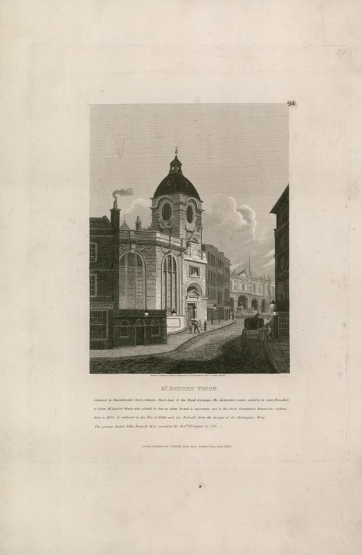 St Bennet Finck, Threadneedle Street, Londres - English School