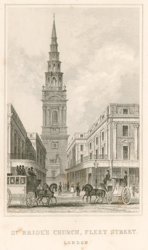 Église St Brides, Fleet Street, Londres - English School