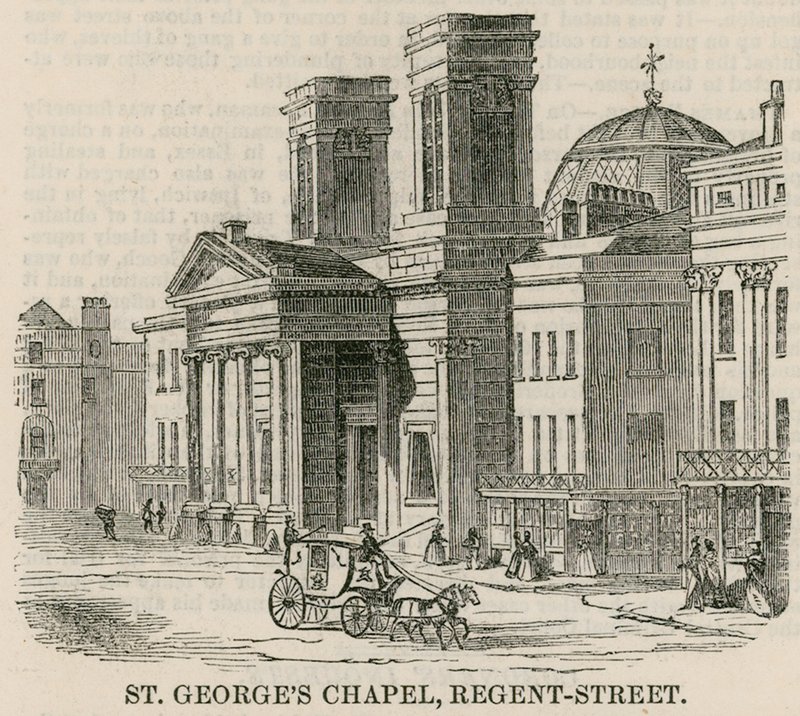 Chapelle St Georges, Regent Street, Londres - English School