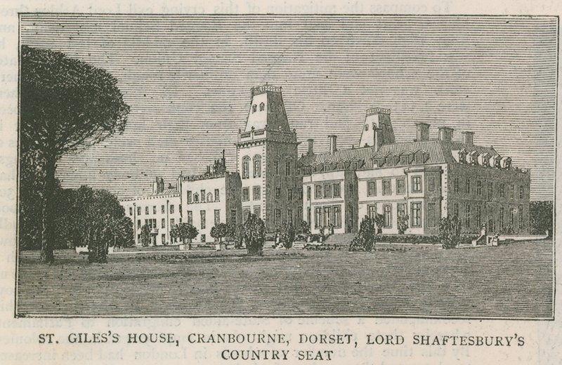 Maison de St Giles, Cranbourne, Dorset, résidence de campagne de Lord Shaftesbury - English School