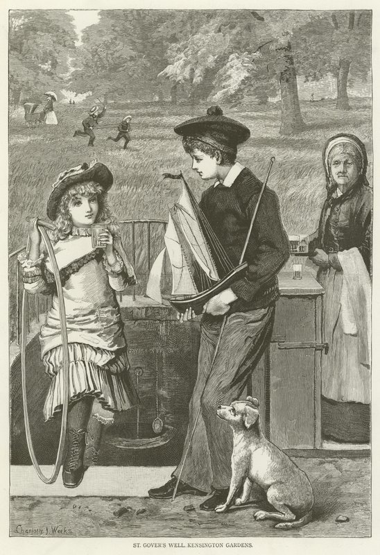 Le puits de Saint Govers, jardins de Kensington - English School