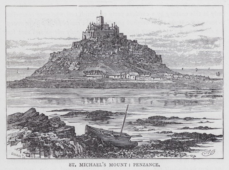 Mont Saint-Michel, Penzance (gravure) - English School