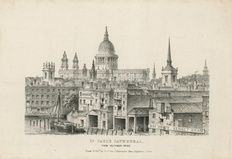 Cathédrale Saint-Paul depuis le pont de Southwark - English School