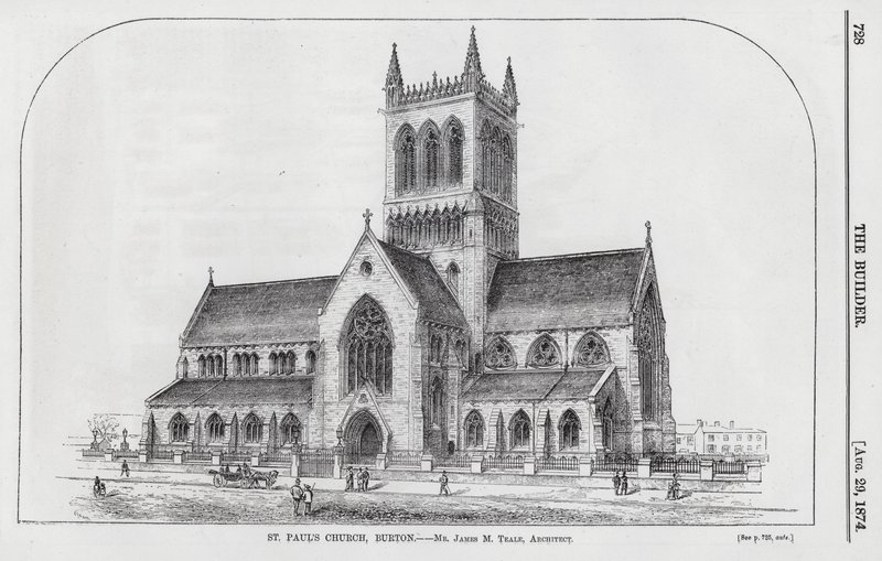 Église Saint-Paul, Burton (gravure) - English School