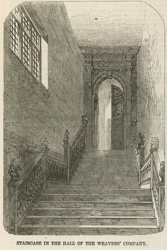 Escalier dans la salle de la Weavers Company - English School