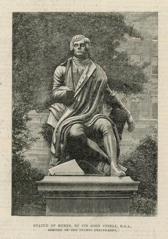 Statue de Burns, par Sir John Steell - English School