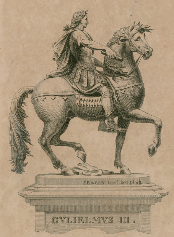 Statue du roi Guillaume III, à St Jamess Square, Londres - English School
