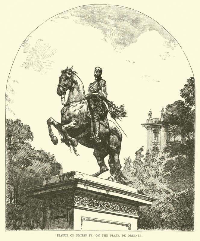 Statue de Philippe IV, sur la Plaza de Oriente - English School