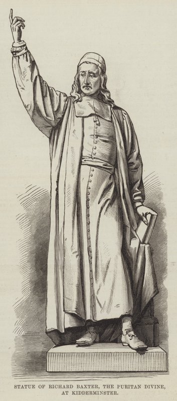 Statue de Richard Baxter, le divin puritain, à Kidderminster - English School